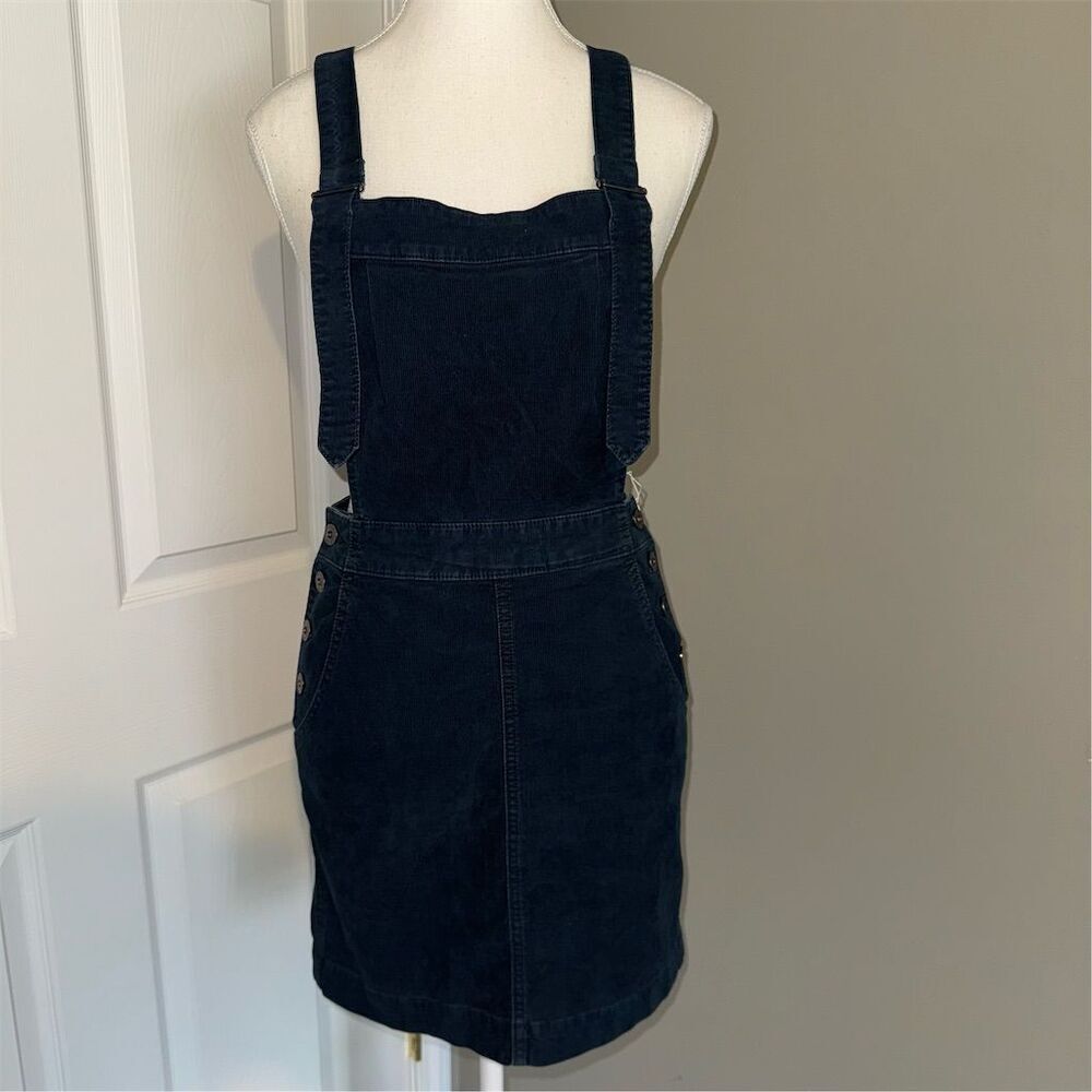 AG Adriano Goldschmied Women's Jacs Corduroy Overall‎ Dress Sulfer Blue Size S